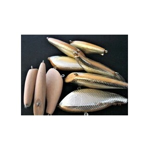 230829007■どれでも自由に3種類混ぜこぜ20個■WООD 半製品■RYОBI【ウッド&ウッドアルミ貼バイブ】