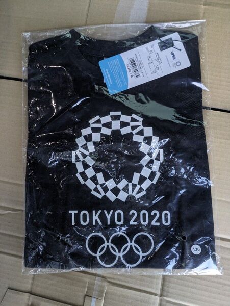 新品未開封 オリンピックTシャツ130cm黒 定価2280+税