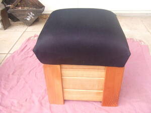  new work one-side attaching skillful .. toy box sofa stool Denim cloth ottoman pair put 