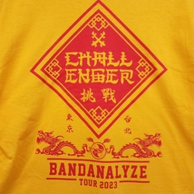 WC402 CHALLENGER チャレンジャー BANDANALYZE 2023 TOUR バンダナライズ 2023ツアー 半袖 Tシャツ Lサイズ イエロー 美品_画像3