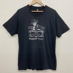 80s VINTAGE オペラ座の怪人 USA製 SCREEN STARS ブラック 黒 XLサイズ The Phantom of the Opera 半袖 Tee 古着 3060477