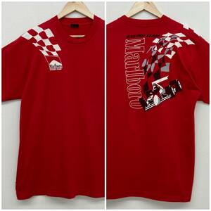 90s Marlboro USA製 タバコ レーシング ロゴ Tシャツ VINTAGE レッド 赤 XLサイズ マルボロ 企業 プロモーション Tee 2110116