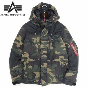 新品◆ALPHA INDUSTRIES アルファ インダストリーズ AVALANCHE PRIMALOFT アバランチ カモフラ 迷彩柄 中綿 フーデッド ジャケット XL