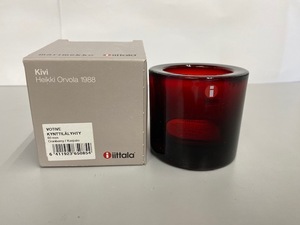 イッタラ キビ kivi キャンドルホルダー 60mm　クランベリー　iittala