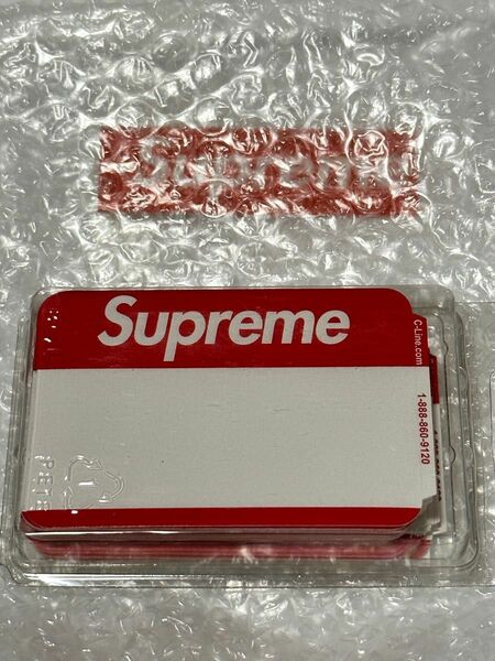 【未開封】Supreme Name Badge Stickers (Pack of 100) 赤 Red ボックスロゴ