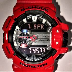 Супер редкий Anadecg G-Shock G-Shock G-Shaock с Bluetooth Bluetooth G'Mix GBA-400-4A Red 085