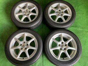 送料無料 ラジアルセット トヨタ エスティマ 純正ホイール ヨコハマ ブリーアース RV02 215/55R17 2015年製造 4本