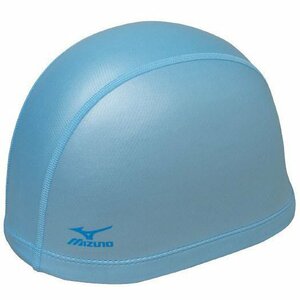 ミズノ mizuno [2WAYシリコーンキャップ パールブルー]　大人用　フリーサイズ　青　スイミング　キャップ　帽子　水泳　プール　スイム