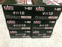 KATO HOゲージ 1-501他 オハ12×4両、オハフ13、スハフ12 合計6両　自作室内灯入り　美品_画像1