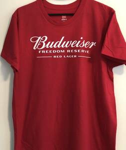 Budweiser バドワイザービール　Tシャツ赤　X L