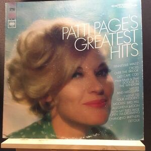 LP★USオリジナル盤 PATTI PAGE / Greatest Hits パティ・ペイジ CS 9326