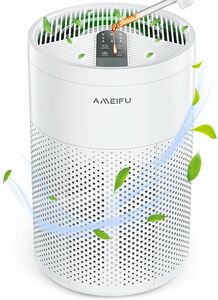 AMEIFU空気清浄機 42畳 3段階風量調節 4重 静音 1台多役 脱臭 ホコリ ペット臭い 強力 軽量 花粉対策