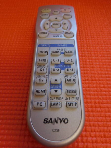 ★【中古良品】SANYO CXSF PLVZ3用交換リモコン★