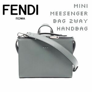 FENDI Mini Messenger 2WAY leather Shoulder Bag フェンディ ミニメッセンジャーバッグ