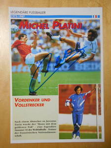  Michel * pra tini with autograph card origin France representative 