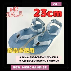 TEVA テバ レディース サンダル ORIGINAL SANDAL オリジナル サンダル ブルー スポーツサンダル 23cm