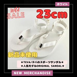 TEVA テバ レディース サンダル ORIGINAL SANDAL SOLID WHITE/ホワイト スポーツサンダル 23cm