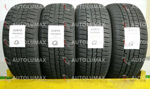 245/50R19 101Q Dunlop WINTERMAXX WM02 中古 スタッドレスタイヤ ランフラット 4本セット 送料無料 245/50/19 ダンロップ U2870.Q