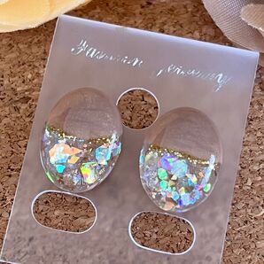 レジンピアスor貼るピアス☆220