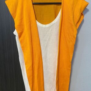 未使用 MOERY モエリー 2way タンクトップ ノースリーブ 一体型 アンサンブル風