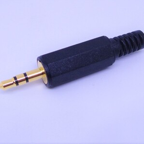 3.5mm ステレオ・ミニプラグ(プラスチック製) 金メッキ仕様 3.5mm ステレオ プラグ スマホ ヘッドホンの修理に ゴールドメッキ