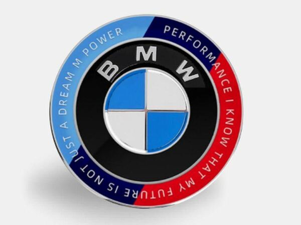 BMW ハンドルエンブレム　直径45mm BMWエンブレム　45mm 50周年エンブレム