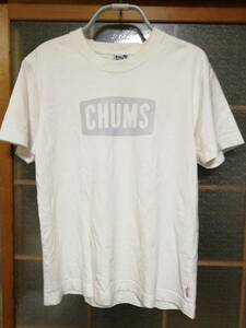 【中古美品】チャムス CHUMS Tシャツ レディース 女性 Lサイズ ホワイト 白 半袖 