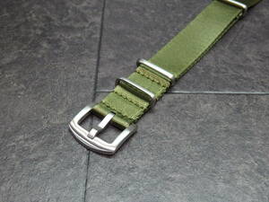 NATO strap [20mm/22mm]. through . nylon belt green * high quality ** Rolex, Omega,Sinn, Hamilton, Seiko diver and so on 