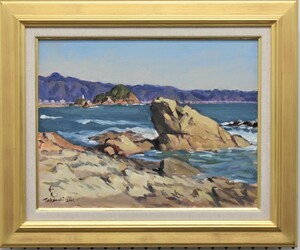 Art hand Auction It is a wonderful piece that is rich in emotion and you can feel the artist's breath, painted with a soft touch that is artistically elegant! Kazuo Takeuchi No. 6 Early Spring Kamogawa Matsushima Oil Painting [Masami Gallery], Painting, Oil painting, Nature, Landscape painting