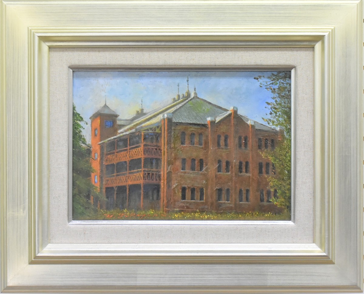 The painting is carefully done by members of the Nika Art Association and leaves a strong impression on viewers. It is a wonderful painting! Akira Takayama SM Yokohama Red Brick Warehouse Oil Painting [Masami Gallery], Painting, Oil painting, Nature, Landscape painting