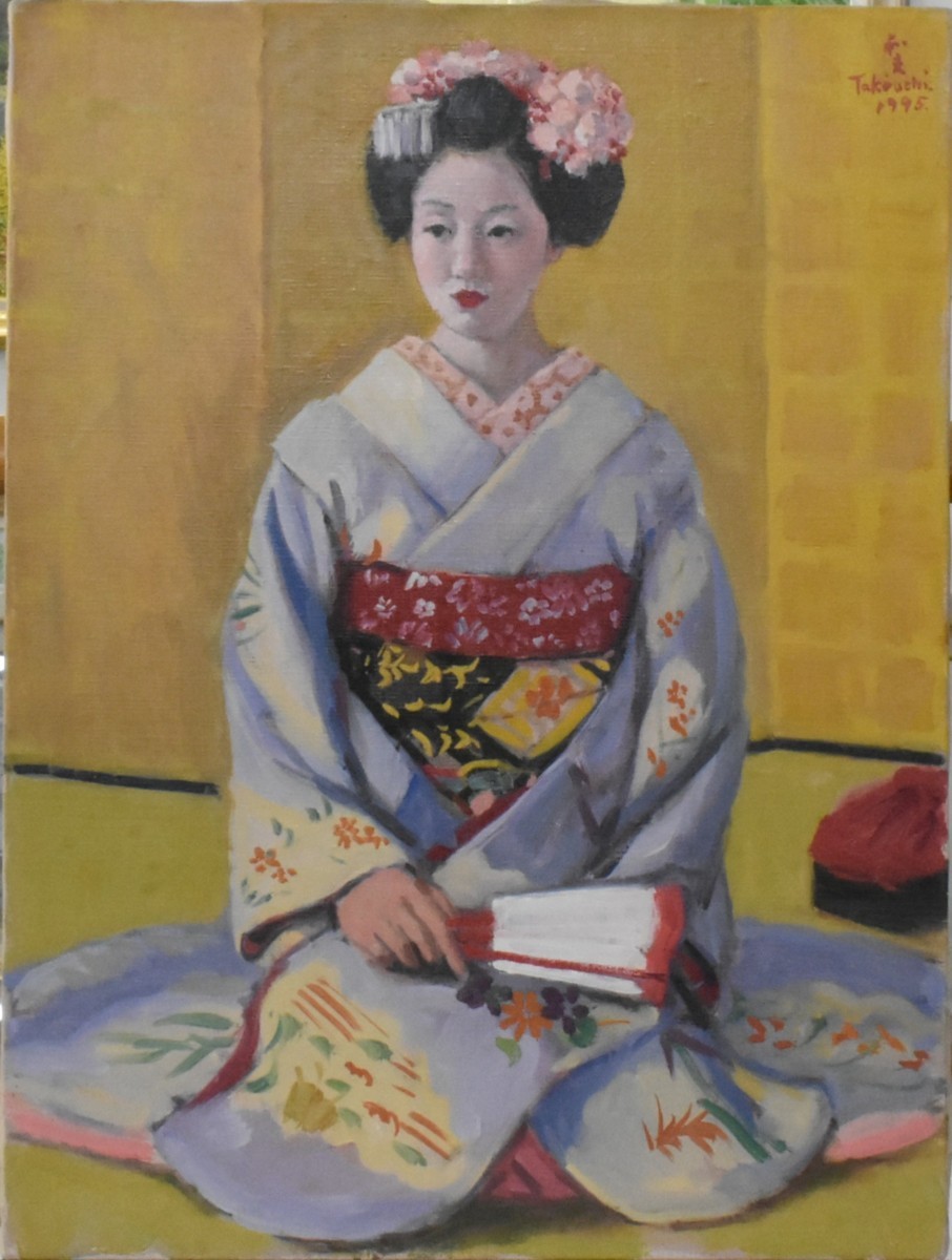 画品のある柔らかいタッチで描く情緒豊かで画家の息使いを感じる作品で