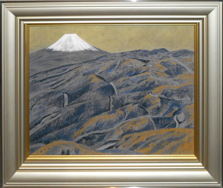 ¡El monte Fuji es hermoso y memorable! Pintura japonesa de Shushun Tateishi Jukoku Touge 10-go [Galería Seiko] Una de las galerías de arte más grandes de Tokio 53 años desde su creación*, Cuadro, pintura japonesa, Paisaje, viento y luna