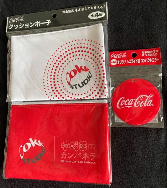 Coca-Cola クッションポーチ&ミラー