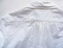 HAVERSACK 　ハバーサック　コットンオックス素材　ラウンドカラー　ワークシャツ　サイズ 1 日本製 ホワイト_画像4