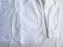 HAVERSACK 　ハバーサック　コットンオックス素材　ラウンドカラー　ワークシャツ　サイズ 1 日本製 ホワイト_画像7