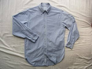 ブルックスブラザーズ　USA製　スーピマコットンオックス素材　 ボタンダウンシャツ　サイズ 14 1/2 - 31 ブルー
