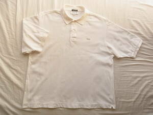 LACOSTE ラコステ　鹿の子素材　オーバーサイズ　ポロシャツ　サイズ 3 日本製 　ホワイト　　 型番 PH097PL