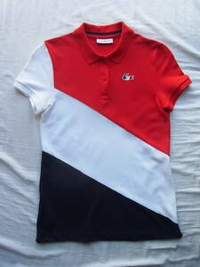 Lacoste Sport Lacoste Sport Estack Kanoko Tricolor Color Color Polo Рубашка Размер 34