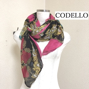 コデッロ（CODELLO)チェーン柄　長方形　スカーフ　春　夏　ストール