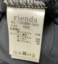 rienda リエンダ バックロング ネイビー ノースリーブ チュニック ワンピース_画像7