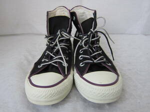 CONVERSE ALLSTAR PIPES HI（コンバース オールスター パイプスハイ）　（1B743）　　黒/紫ライン　　24㎝　US5　ok2308D