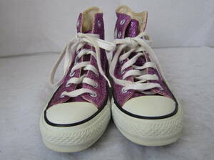 CONVERSE ALLSTAR BRIGHTY HI（コンバース オールスター ブライティハイ）（1C266）　ピンクラメ　　23.5㎝　US4.5　　ok2308D