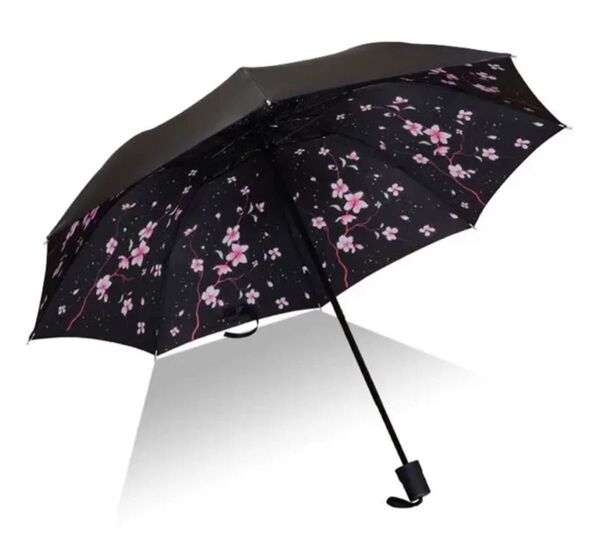 折りたたみ傘 日傘 超軽量 レディース 折り畳み傘 桜柄
