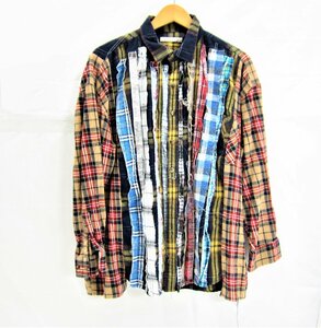 Rebuild by Needles リビルドバイニ－ドルズ - Flannel Shirt Wide Ribbon Shirt SIZE:F メンズ 衣類 □UF3861