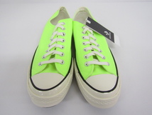 美品 CONVERSE CHUCK 70 OX PSYCHEDELIC GHOST GREEN LOW CUT / 167826C / SIZE:8.5 メンズ 靴 スニーカー ⊥SH6709_画像2