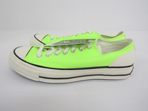 美品 CONVERSE CHUCK 70 OX PSYCHEDELIC GHOST GREEN LOW CUT / 167826C / SIZE:8.5 メンズ 靴 スニーカー ⊥SH6709_画像3