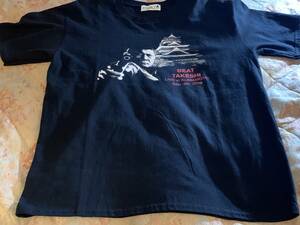  Beat Takeshi almost single . Live in Kumamoto T-shirt kitano blue M used superior article 