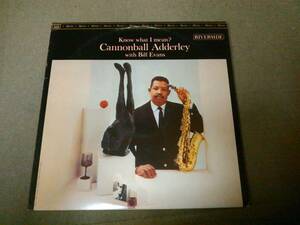 す1-e08【匿名配送・送料込】LP CANNONBALL ADDERLEY BILL EVANS/Know what I mean? 型番：OJC-105（RLP-9433）ビル・エヴァンス