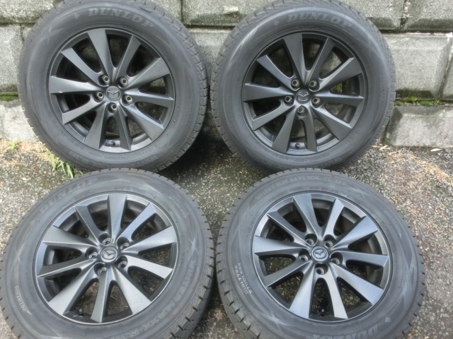 屋内保管】MAZDA CX-5 純正アルミホイール ダンロップWINTER MAXX 美品
