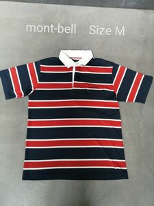 mont-bell モンベル ラガーシャツ ポロシャツ メンズM　半袖